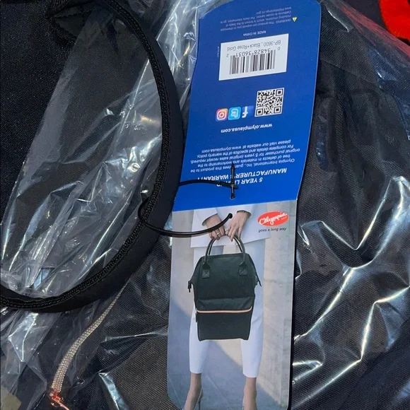 Olympia Melody 16" Black/Rose Gold Backpack - Picture 2 of 8